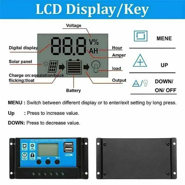 Alt view image 4 of 7 - 200W Solar Panel Kit 12V Battery Charger with 100A Controller Caravan Boat
