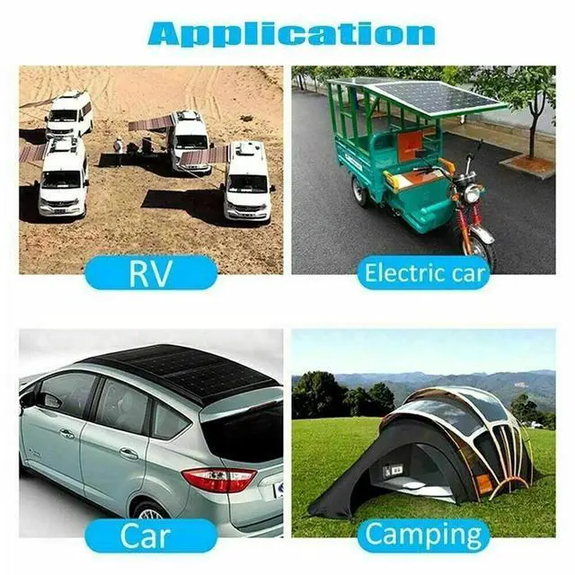 Alt view image 6 of 7 - 200W Solar Panel Kit 12V Battery Charger with 100A Controller Caravan Boat