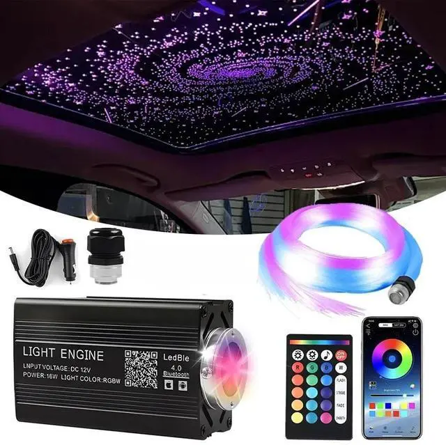 Main image of 1000Pcs Car Headliner Star Light kit Roof Twinkle Ceiling Lights Fiber Optic