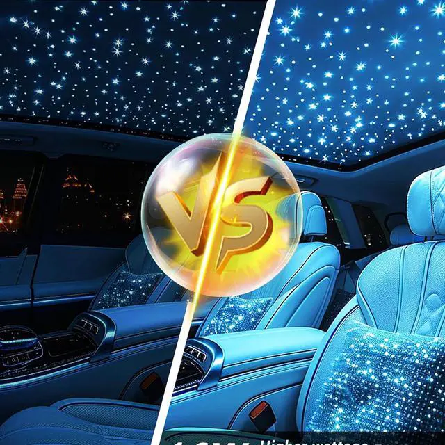 Alt view image 5 of 7 - 1000Pcs Car Headliner Star Light kit Roof Twinkle Ceiling Lights Fiber Optic
