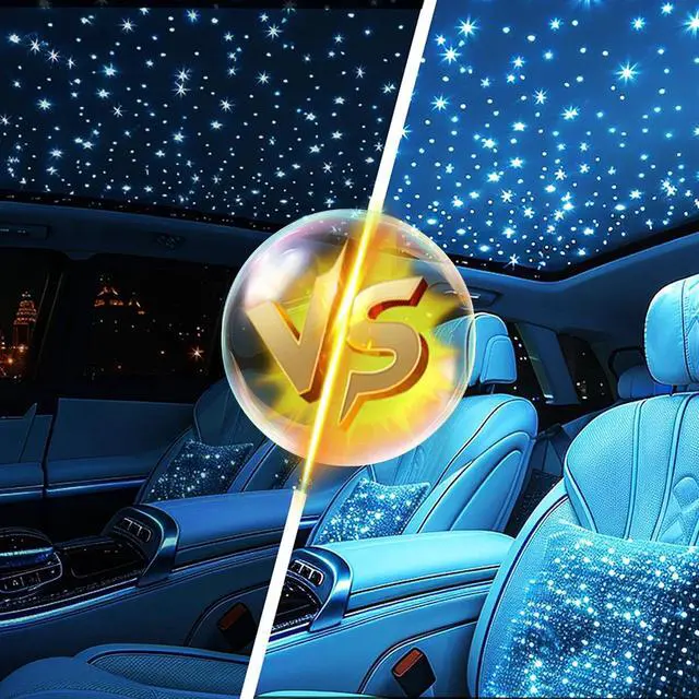 Alt view image 4 of 7 - 1000Pcs Headliner Star Light kit Roof Twinkle Ceiling Light Optic Fiber Car Home