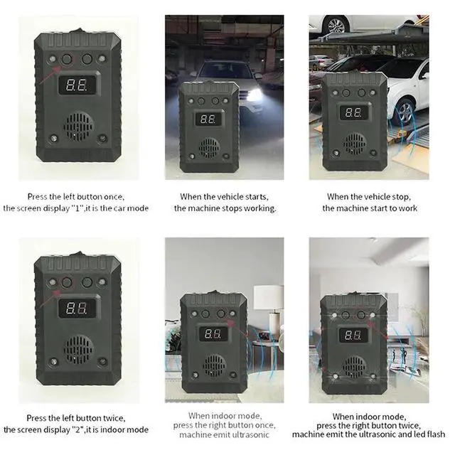 Alt view image 7 of 7 - Car Ultrasonic Mouse Repeller Vehicle Rat Rodent Pest Animal Deterrent Repellent