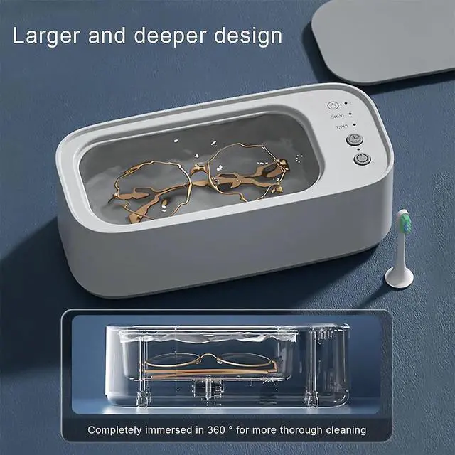Alt view image 2 of 7 - Ultrasonic Jewelry Cleaner Denture Glass Watch Ring Bath Tank Clean Machine
