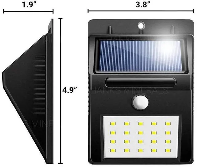 Alt view image 3 of 5 - 4x 20 LED Solar Power Wall Light Waterproof Outdoor PIR Motion Sensor Path Lamp