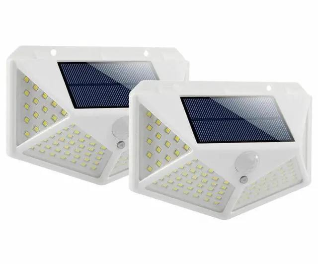 Main image of 2x Waterproof 100 LED PIR Motion Sensor Solar Power Outdoor Garden Yard Light