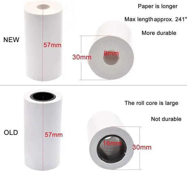 Alt view image 3 of 7 - 57x30mm Thermal Paper Roll Receipt Paper for Mobile POS 58mm Thermal Printer -10