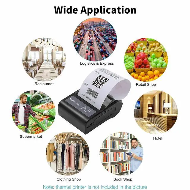 Alt view image 6 of 7 - 57x30mm Thermal Paper Roll Receipt Paper for Mobile POS 58mm Thermal Printer -10