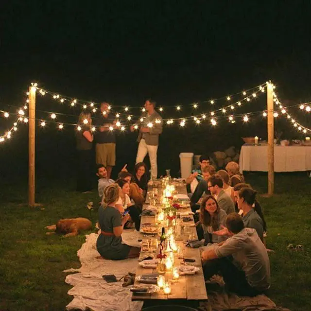 Alt view image 5 of 7 - Solar Powered 30 LED String Light Garden Path Yard Decor Lamp Outdoor Waterproof