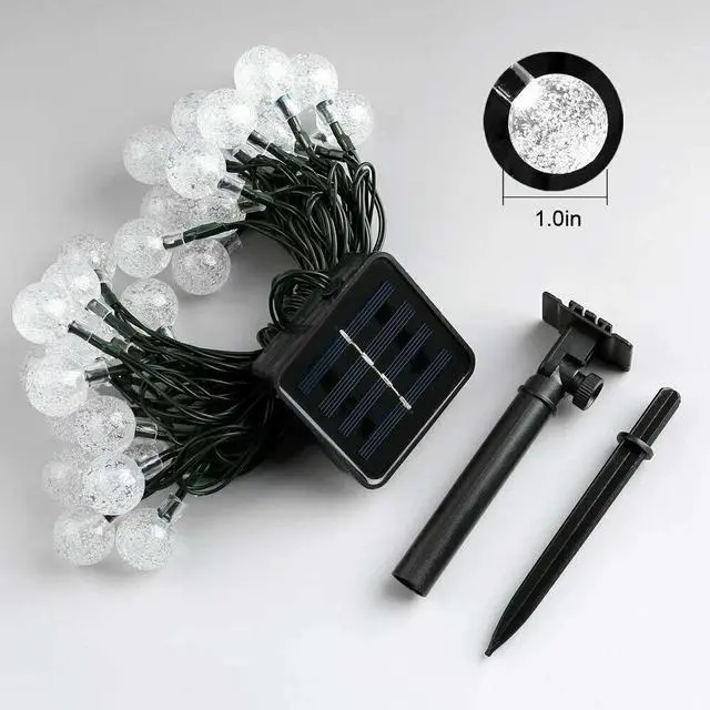 Alt view image 7 of 7 - Solar Powered 30 LED String Light Garden Path Yard Decor Lamp Outdoor Waterproof