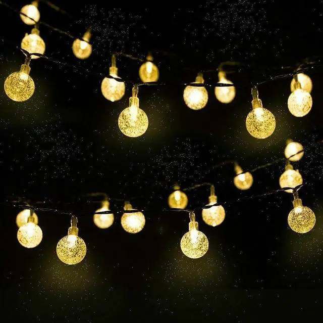 Alt view image 3 of 7 - Solar Powered 30 LED String Light Garden Path Yard Decor Lamp Outdoor Waterproof
