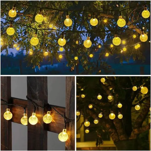 Alt view image 4 of 7 - Solar Powered 30 LED String Light Garden Path Yard Decor Lamp Outdoor Waterproof