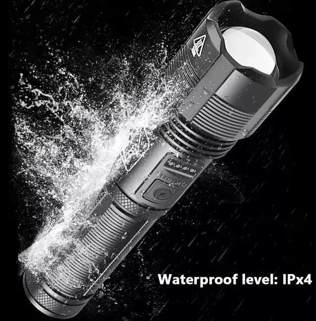 Alt view image 4 of 7 - 9000000 Lumens Super Bright LED Flashlight Tactical Rechargeable LED Work Lights