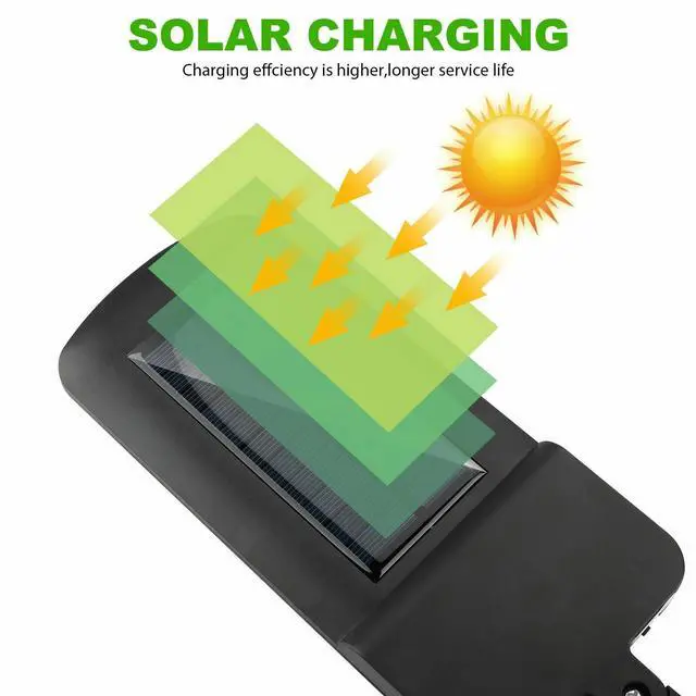 Alt view image 5 of 7 - 213LED Outdoor Solar Street Wall Light Sensor PIR Motion LED Lamp Remote Control