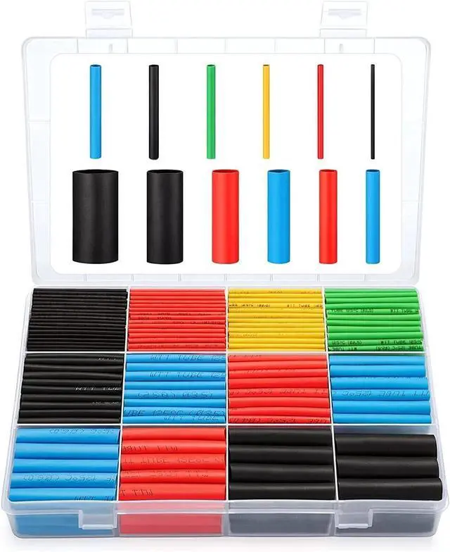 Alt view image 2 of 7 - 1328 Pcs HEAT SHRINK Tubing Sleeve 2:1 Shrinkable Tube Wire Cable Assortment Kit