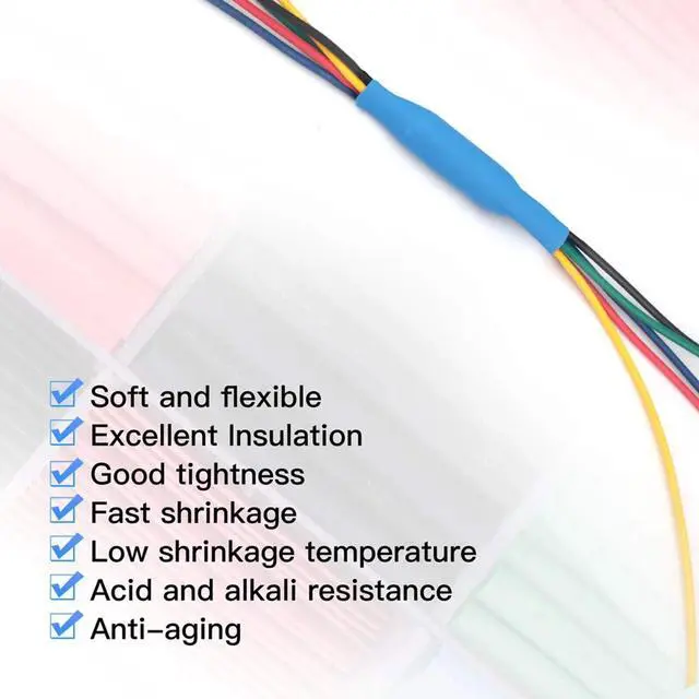 Alt view image 7 of 7 - 1328 Pcs HEAT SHRINK Tubing Sleeve 2:1 Shrinkable Tube Wire Cable Assortment Kit