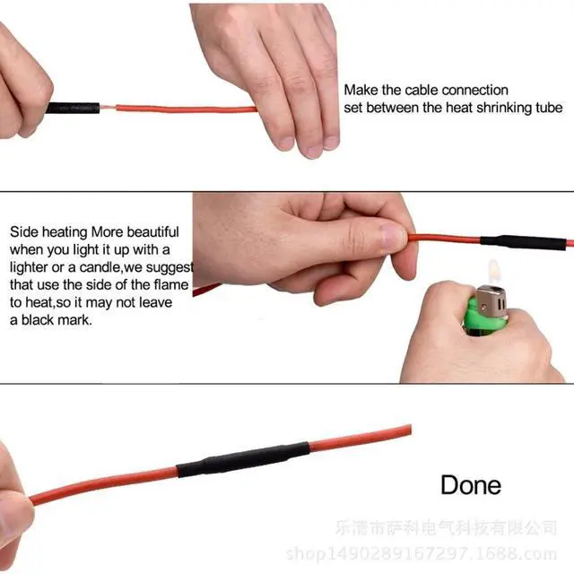 Alt view image 3 of 7 - 1328 Pcs HEAT SHRINK Tubing Sleeve 2:1 Shrinkable Tube Wire Cable Assortment Kit