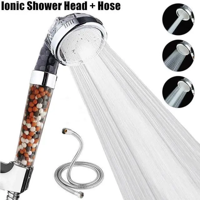 Main image of Shower Head High Pressure 3 Settings Spray Handheld Shower heads with hose 5 Ft