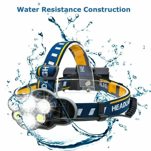 Alt view image 3 of 7 - USB Rechargeable LED Headlamp Flashlight Headlight Head Torch Sensor Waterproof