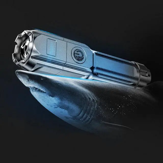 Alt view image 4 of 7 - Rechargeable 990000LM LED Flashlight Tactical Police Super Bright Torch Zoomable