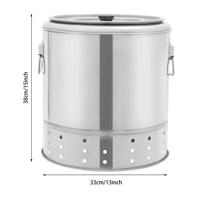 Alt view image 3 of 7 - Portable Barbecue Outdoor Charcoal Barrel Grill 20 Skewers Camping BBQ Grill