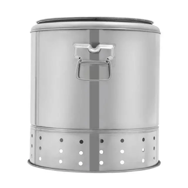 Alt view image 4 of 7 - Portable Barbecue Outdoor Charcoal Barrel Grill 20 Skewers Camping BBQ Grill