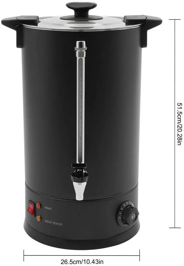 Alt view image 4 of 7 - Hot Beverage Dispenser Hot Water Dispenser Tabletop Commercial Coffee Pot 14L
