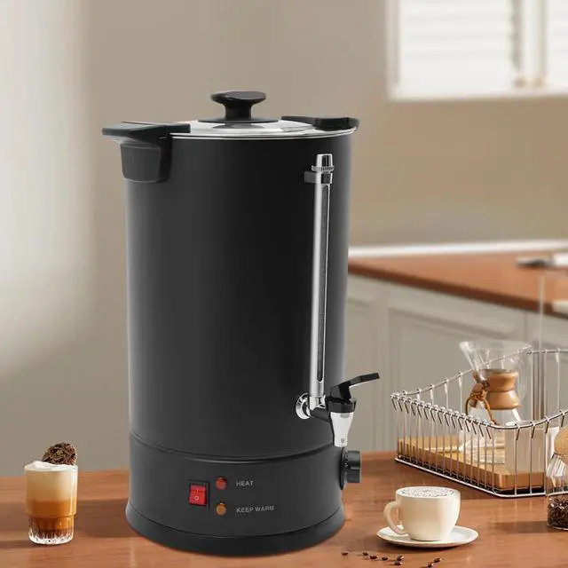 Alt view image 3 of 7 - Hot Beverage Dispenser Hot Water Dispenser Tabletop Commercial Coffee Pot 14L