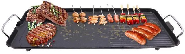 Alt view image 4 of 7 - 1500W Outdoor Camping Backyard Electric Grill Tabletop Outdoor Barbecue Grill
