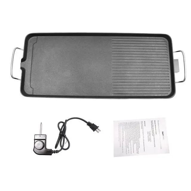 Alt view image 7 of 7 - 1500W Outdoor Camping Backyard Electric Grill Tabletop Outdoor Barbecue Grill