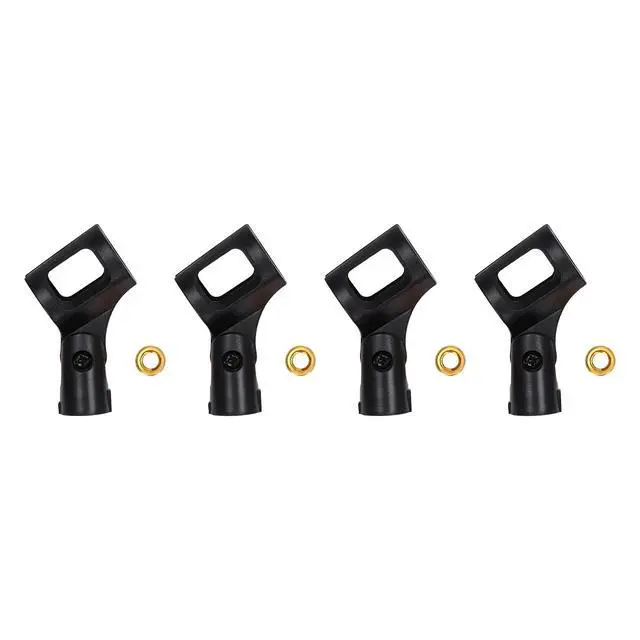 Alt view image 4 of 7 - 4 Pcs Universal 180° Microphone Clips Clamp Holder For Wired/ Wireless Mic Stand