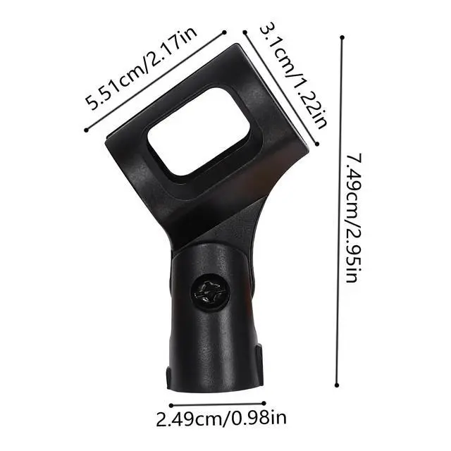 Alt view image 7 of 7 - 4 Pcs Universal 180° Microphone Clips Clamp Holder For Wired/ Wireless Mic Stand