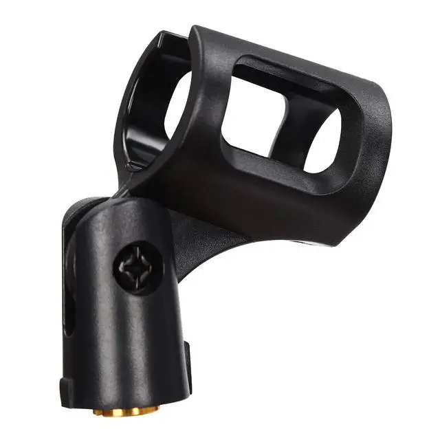Alt view image 5 of 7 - 4 Pcs Universal 180° Microphone Clips Clamp Holder For Wired/ Wireless Mic Stand