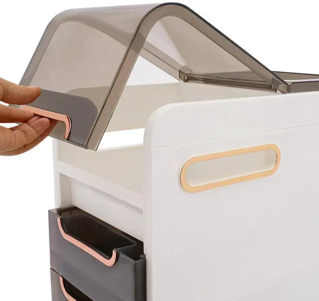 Alt view image 5 of 7 - Floor Cabinet For Narrow Bathroom Floor Standing Toilet Paper Holder