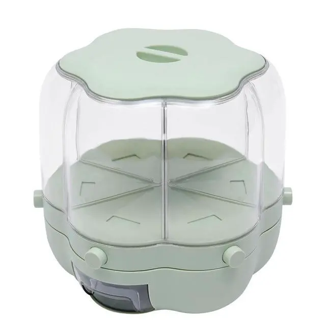 Alt view image 5 of 7 - 6 Barns Cereal Dispenser Rice Grain Dry Food Storage Container 360 Rotatable 8kg