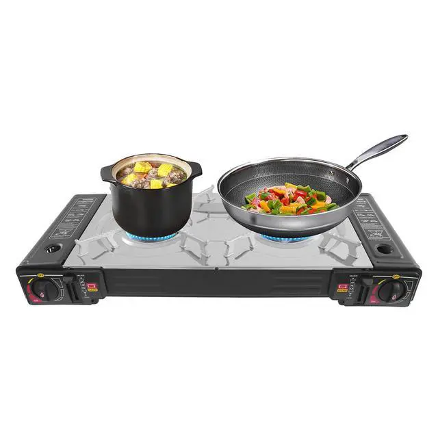 Alt view image 2 of 7 - Tabletop Butane Camping Stove with Portable Case Portable Camping Stove