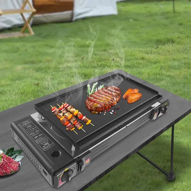 Alt view image 3 of 7 - Tabletop Butane Camping Stove with Portable Case Portable Camping Stove