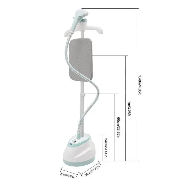 Alt view image 3 of 7 - Garment Hanger Steamer for Clothes Standing Flat Hanging with Ironing Board