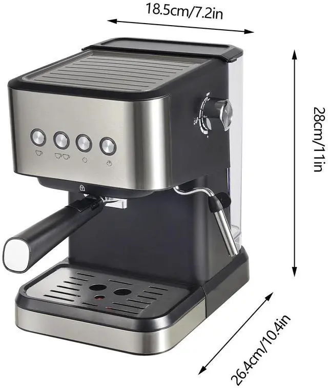 Alt view image 4 of 7 - Spoon&Tamper Small Drip Coffee Machine,1.5L Semi-automatic Coffee Machine