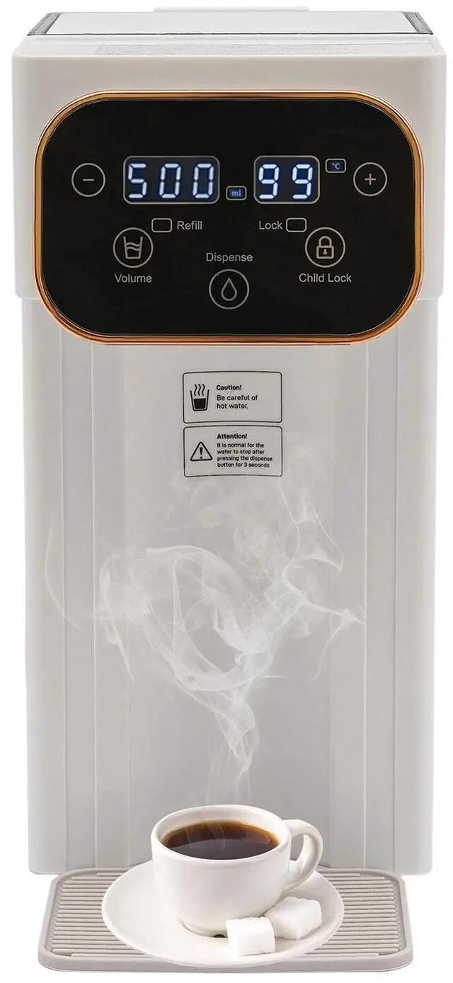 Alt view image 2 of 7 - Hot Water Dispenser with Filter, Countertop Water Dispenser 3L/101.44oz
