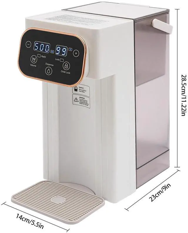 Alt view image 3 of 7 - Hot Water Dispenser with Filter, Countertop Water Dispenser 3L/101.44oz