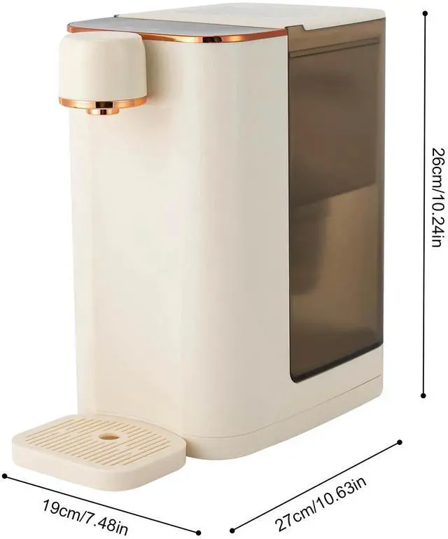 Alt view image 3 of 7 - 3l/0.79gal Desktop Instant Hot Water Dispenser Home 1600w Drinking Machine