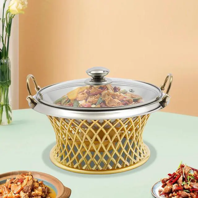 Alt view image 2 of 7 - Buffet Chafing Dish, Round Chafing Dish, Chafing Dish with Lid