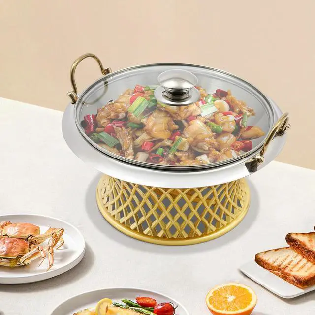 Main image of Buffet Chafing Dish, Round Chafing Dish, Chafing Dish with Lid