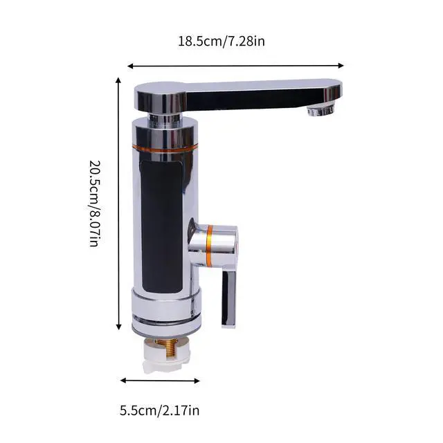 Alt view image 4 of 7 - 3000W Electric Hot Water Heater Faucet Tankless Instant Kitchen Bathroom Tap