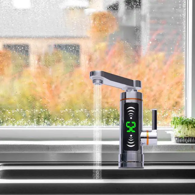 Alt view image 7 of 7 - 3000W Electric Hot Water Heater Faucet Tankless Instant Kitchen Bathroom Tap