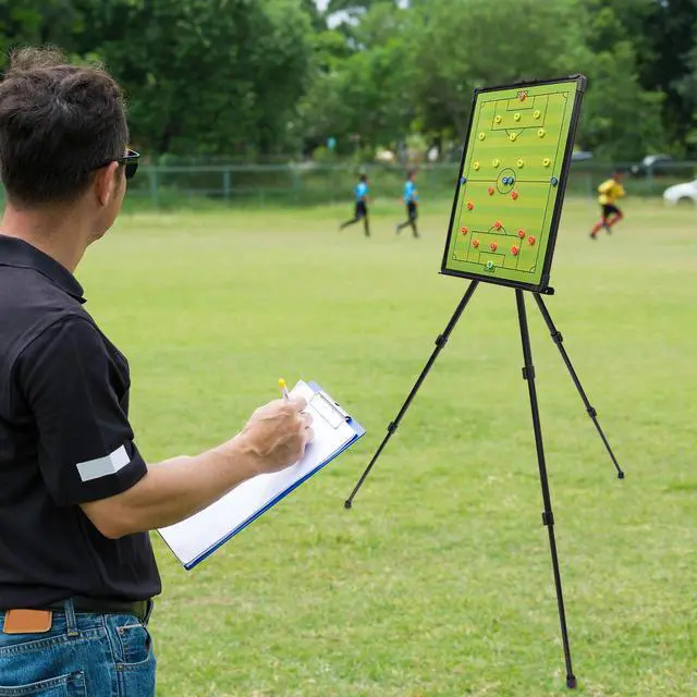 Alt view image 4 of 7 - Portable Magnetic Tactical Display Board for Soccer Coaching with Stand