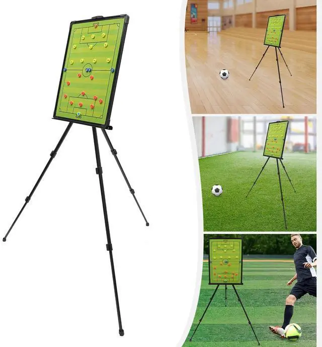 Main image of Portable Magnetic Tactical Display Board for Soccer Coaching with Stand