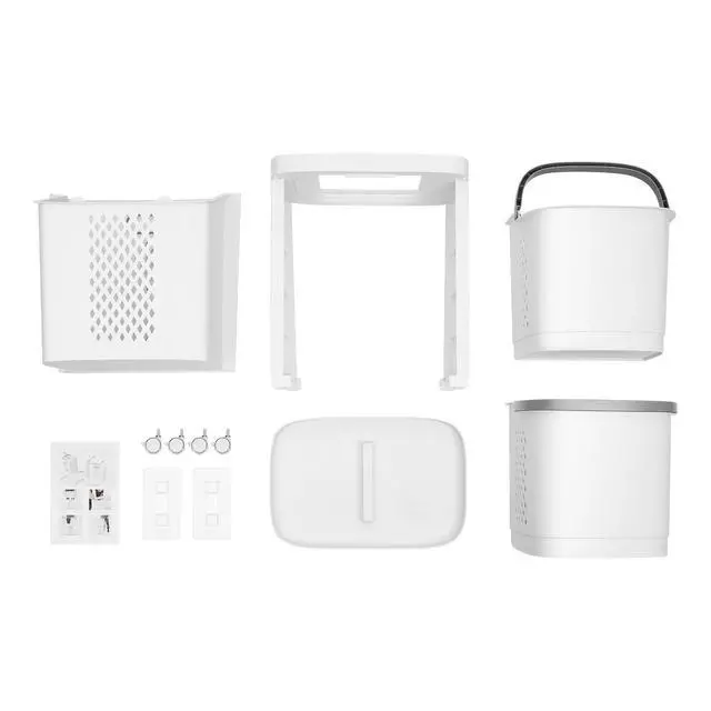 Alt view image 7 of 7 - Plastic Household Laundry Basket Hampers for Laundry Hamper Clothes Basket US
