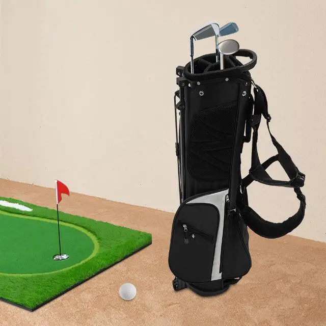 Main image of Lightweight Golf Stand Carry Bag With 3 Dividers And 5 Pockets, Easy to Carry