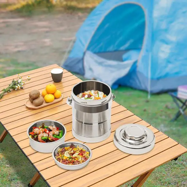 Alt view image 2 of 7 - Containers for Hot Food, Lunch box containers for hot cold food, Insulated Food